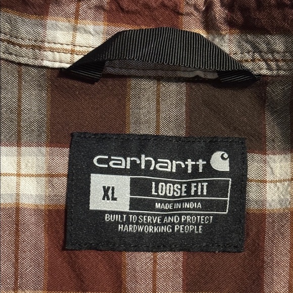 Carhartt Men's Plaid Shirtsize XL - Picture 6 of 9